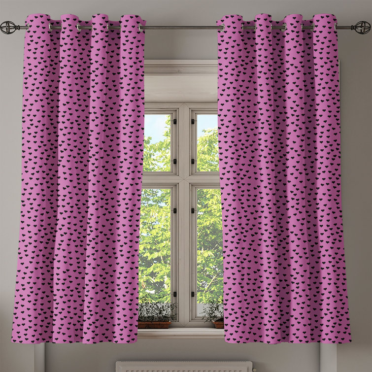 Brayden Studio Denville Semi Sheer Thermal Curtains Wayfair.co.uk